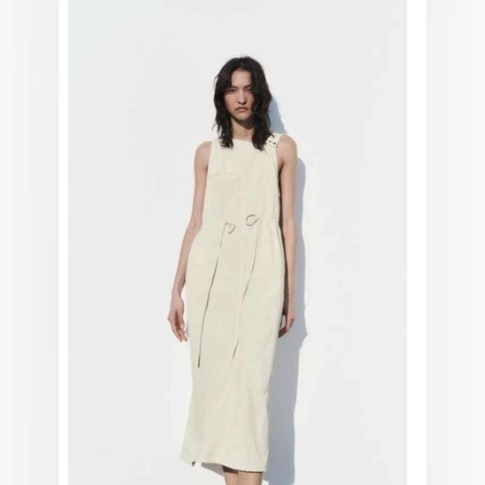 Zara Asymmetrical Nylon Dress